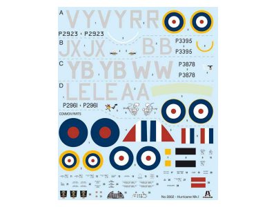 Italeri 2802 Hurricane Mk.I 1/