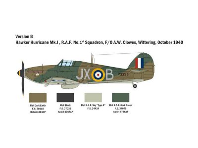 Italeri 2802 Hurricane Mk.I 1/