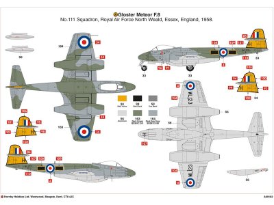 Airfix 09182 Gloster Meteor F8