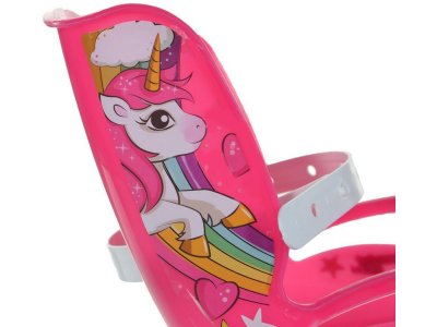 DINO Bikes - Dětské kolo 14" Jednorožec se sedačkou
