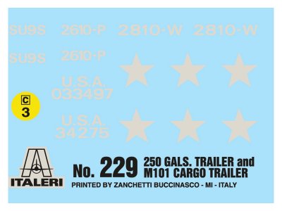 Italeri 250 GAL.S TANK TRAILER