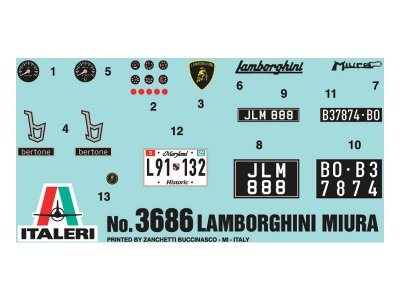 Italeri 3686 Lamborghini Miura