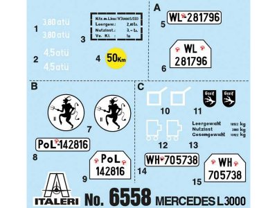 Italeri 6558 Mercedes L3000S