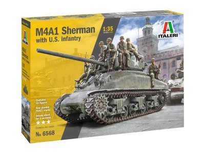 Italeri 6568 M4A1 Sherman 1:35