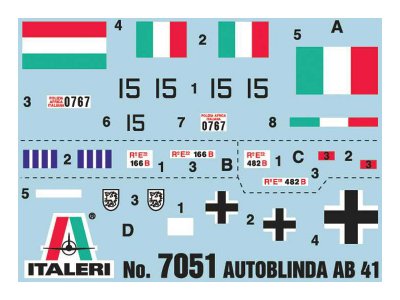 Italeri 7051 Autoblinda AB41