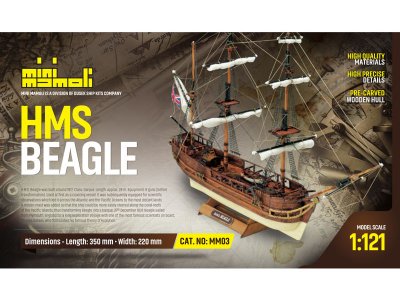 MINI MAMOLI H.M.S. Beagle 1:121 kit
