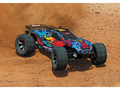 Traxxas Rustler 1:10 VXL 4WD TQi RTR růžový