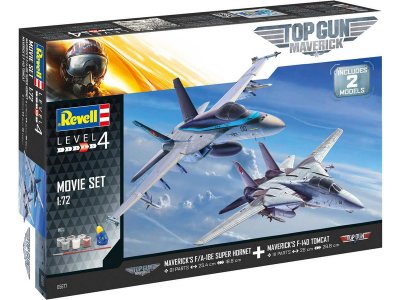 Revell 05677 Top Gun 2 Movie Set (1:72) (giftset)