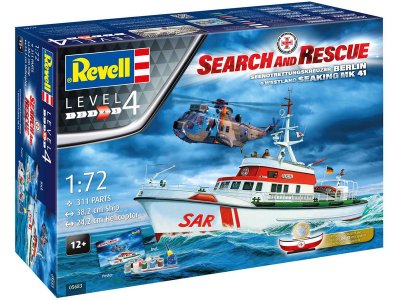 Revell SAR DGzRS Arkona + Westland Sea King Mk 41 (1:72) (Gift-Set)