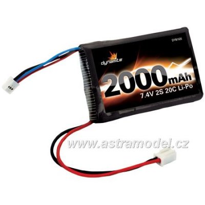 Baterie LiPol 7.4V 2000mAh 20C: MiniT