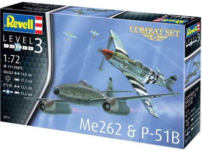 Revell 03711 Me 262 a P-51B 1: