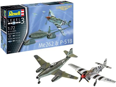 Revell 03711 Me 262 a P-51B 1: