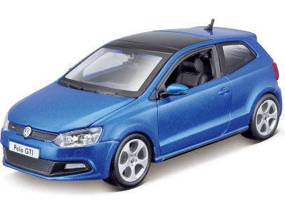 Bburago Plus VW Polo GTI Mark 5 1:24 modrá