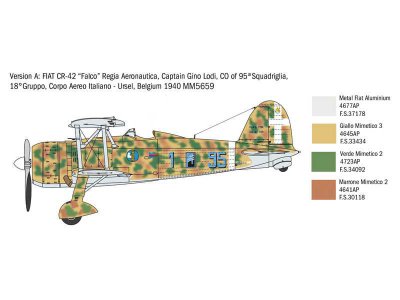 Italeri 2801 FIAT CR.42 1:48