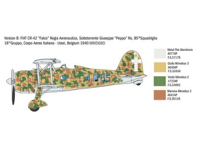 Italeri 2801 FIAT CR.42 1:48