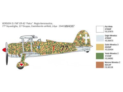 Italeri 2801 FIAT CR.42 1:48