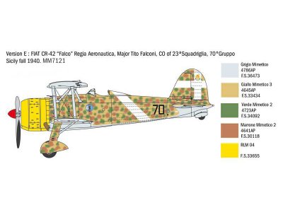 Italeri 2801 FIAT CR.42 1:48