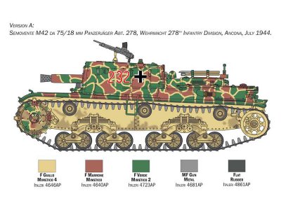 Italeri 6569 Tank M42 75/18 1: