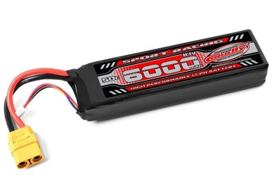 Sport Racing 50C - 6000mAh - 3S - 11,1V - XT-90 - Semi-Soft case