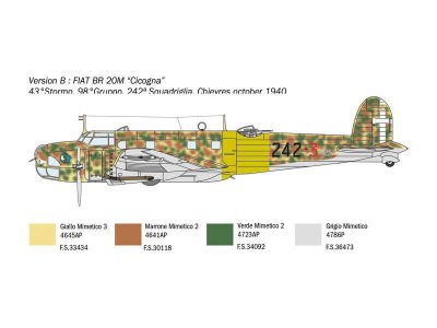 Italeri 1447 Fiat BR.20 Cicogn