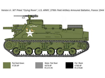 Italeri 6580 M7 Priest 1:35
