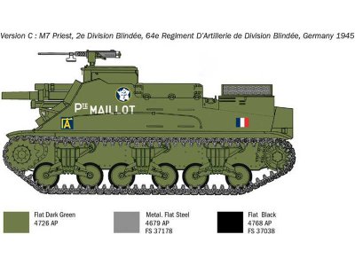 Italeri 6580 M7 Priest 1:35