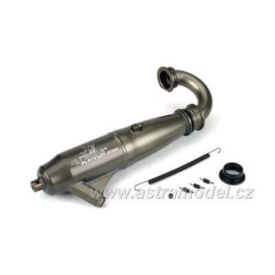 1/8 053 Mid-Range Inline Exhaust Sys:Hard Anodized
