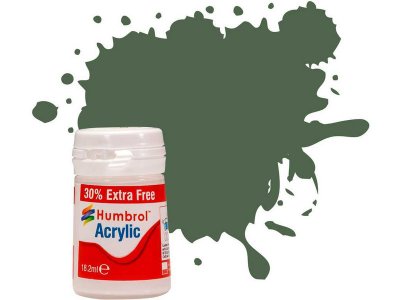 Humbrol akrylová barva #252 RLM82 olivově zelená matná 18ml