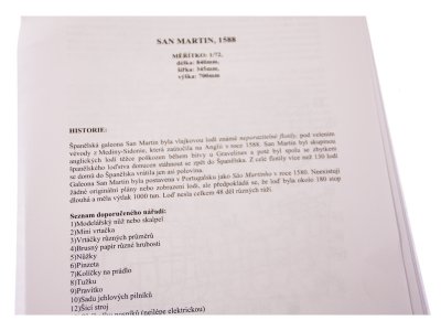 Dušek San Martin 1588 1:72 kit