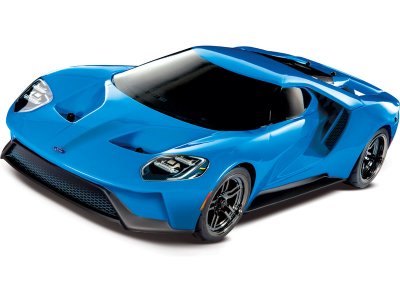 Traxxas Ford GT 1:10 TQi RTR Grabber modrý