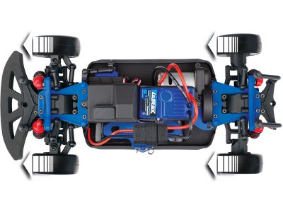 Traxxas Rally 1:18 4WD RTR červené