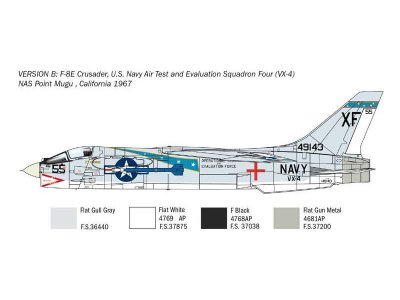 Italeri 1456 F-8E Crusader 1:7