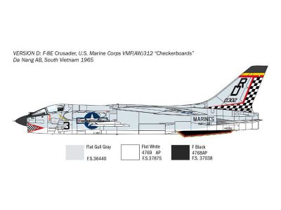 Italeri 1456 F-8E Crusader 1:7