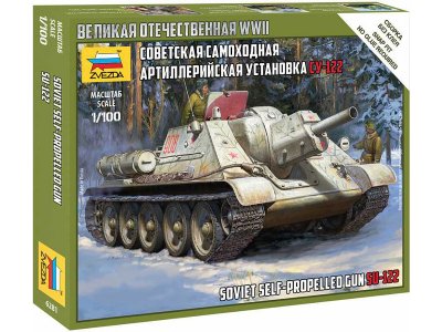 Zvezda 6281 SU-122 1:100