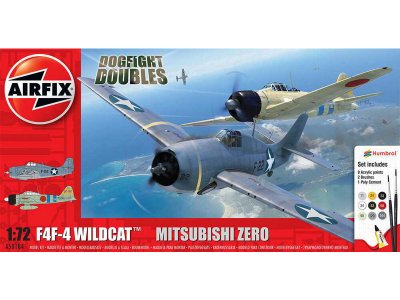 Airfix Grumman F-4F4 Wildcat, Mitsubishi Zero (1:72) (Giftset)