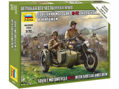 Zvezda 6277 M-72 motocykl 1:72