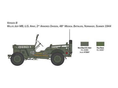Italeri 3635 Willys Jeep MB 1: