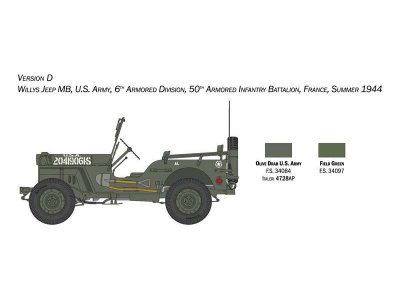 Italeri 3635 Willys Jeep MB 1: