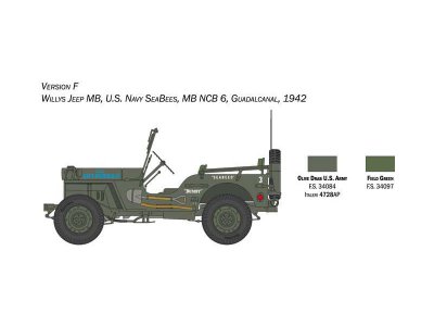 Italeri 3635 Willys Jeep MB 1: