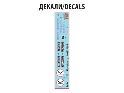 Zvezda 3644 UAZ 3909 1:35