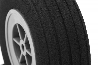 Mechová kolečka Deluxe 130mm s drážkami, 2ks
