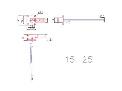 Zatahovací podvozek elektro tř. 15-25 85° 2-bodový