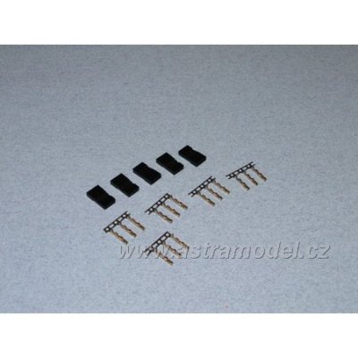 Konektor RX servo JR samice zlacený (5ks)