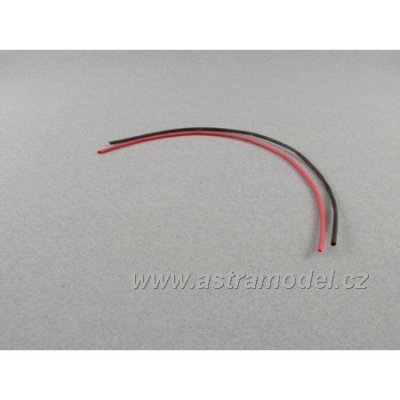 Smršťovací bužírka 1.5mm červená / černá (1+1m)
