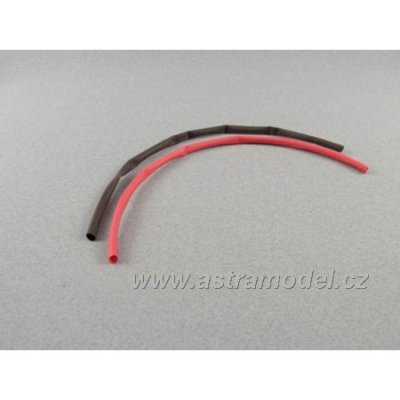 Smršťovací bužírka 4.0mm červená / černá (1+1m)