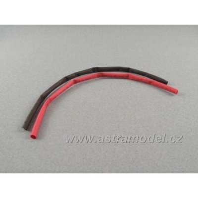 Smršťovací bužírka 5.0mm červená / černá (1+1m)