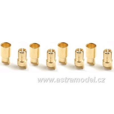 Konektor zlacený 6.0mm (4 páry)