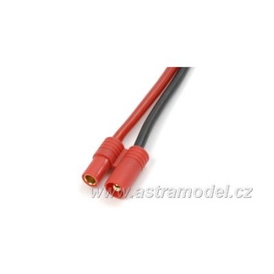 Konektor zlacený 3.5mm samec s kabelem 14AWG 10cm