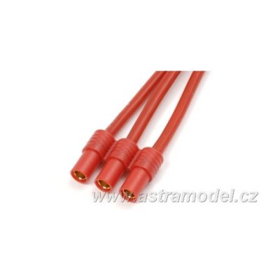 Konektor zlacený 3.5mm 3-pin samice s kabelem 14AWG 10cm