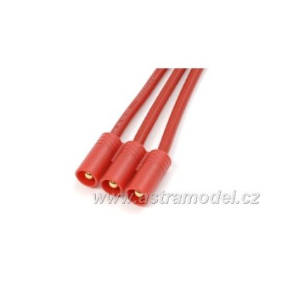 Konektor zlacený 3.5mm 3-pin samec s kabelem 14AWG 10cm